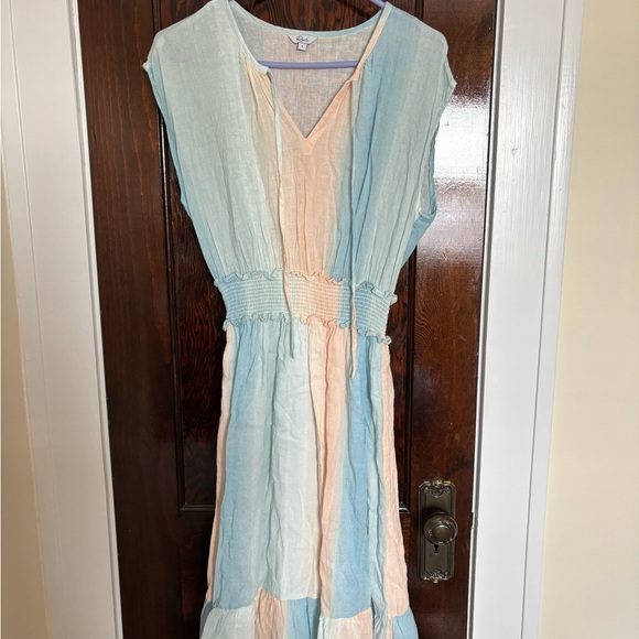 Rails ASHLYN SUNSET GRADIENT Midi lightweight Dress - Picture 2 of 8